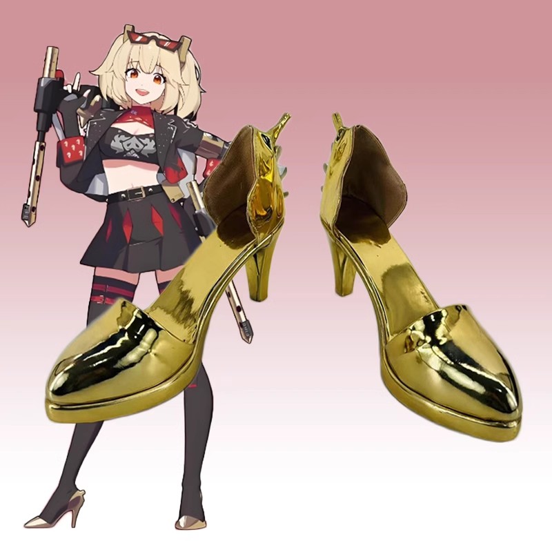 Burnice Cosplay Prop - Burnice Whita – chaussures en cuir