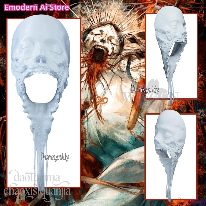 Cosplay Prop Diy - Horreur Anime blanc bricolage coloriage effrayant