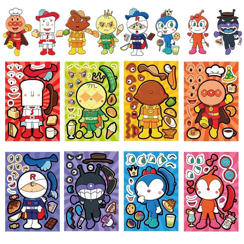 Cosplay Prop Diy - Autocollants de collage Anpanman, autocollants DIY