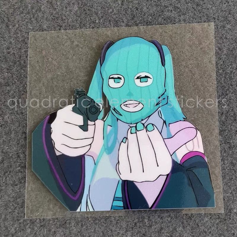 Cosplay Prop Diy - Autocollant Moto Miku Étanche pour Véhicule