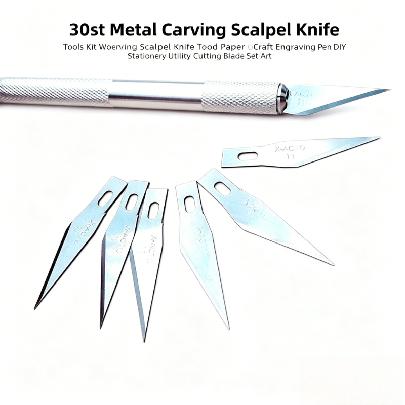 Craft Knife Set - Kit de 30 Couteaux à Graver,