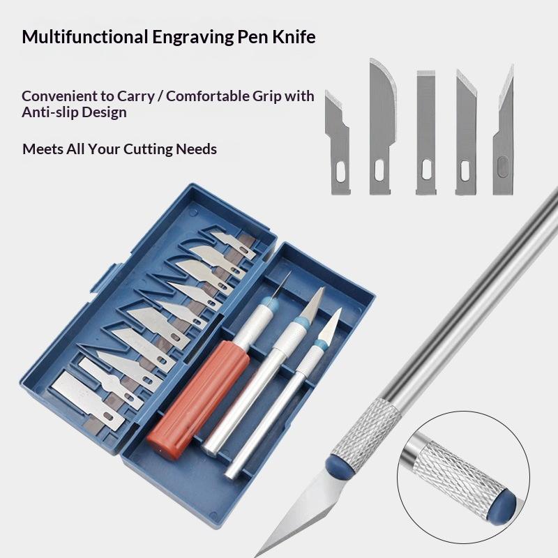 Craft Knife Set - Ensemble de couteaux de gravure multifonctions,