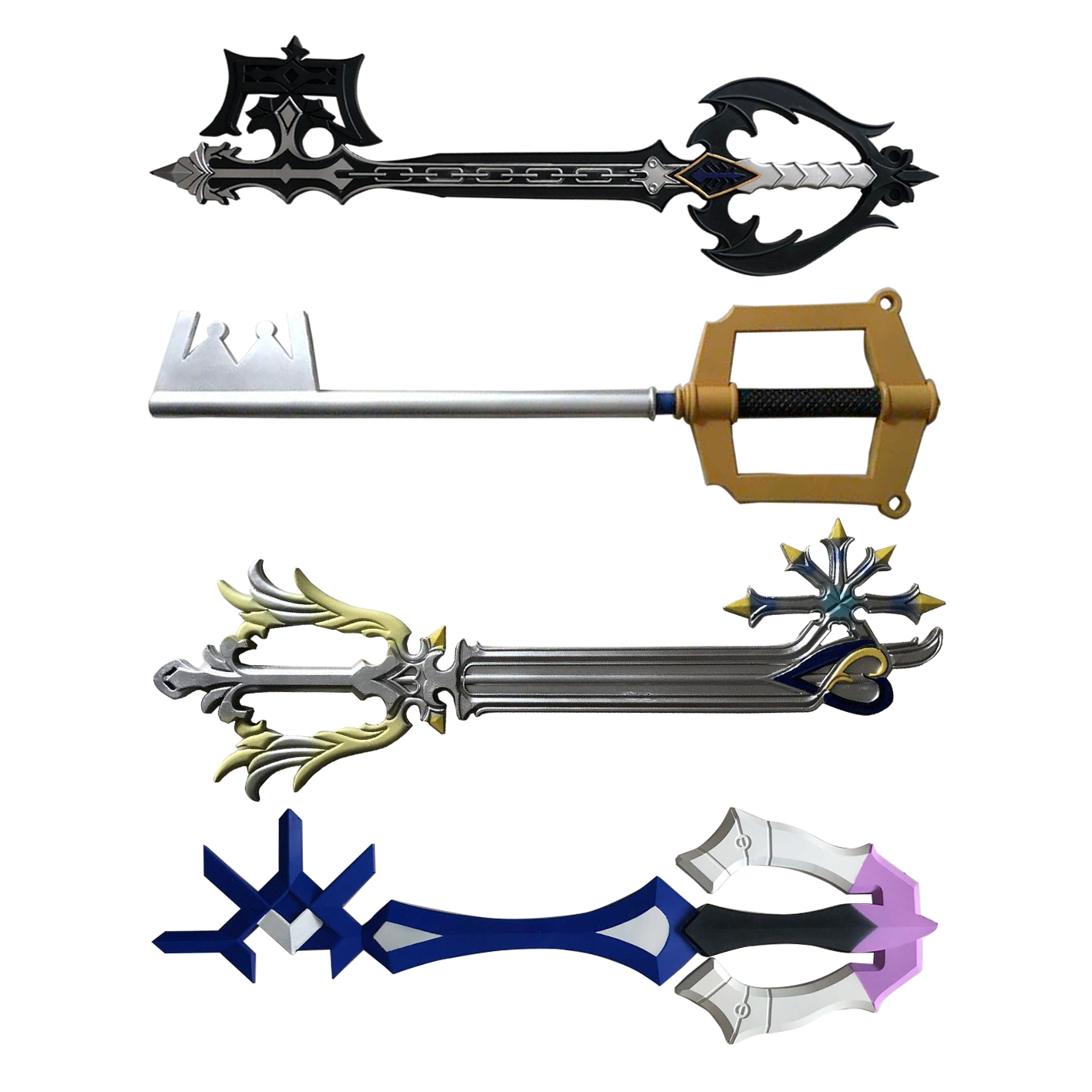 Keyblade Cosplay Prop - Réplique 1:1 de la Clé d'Or