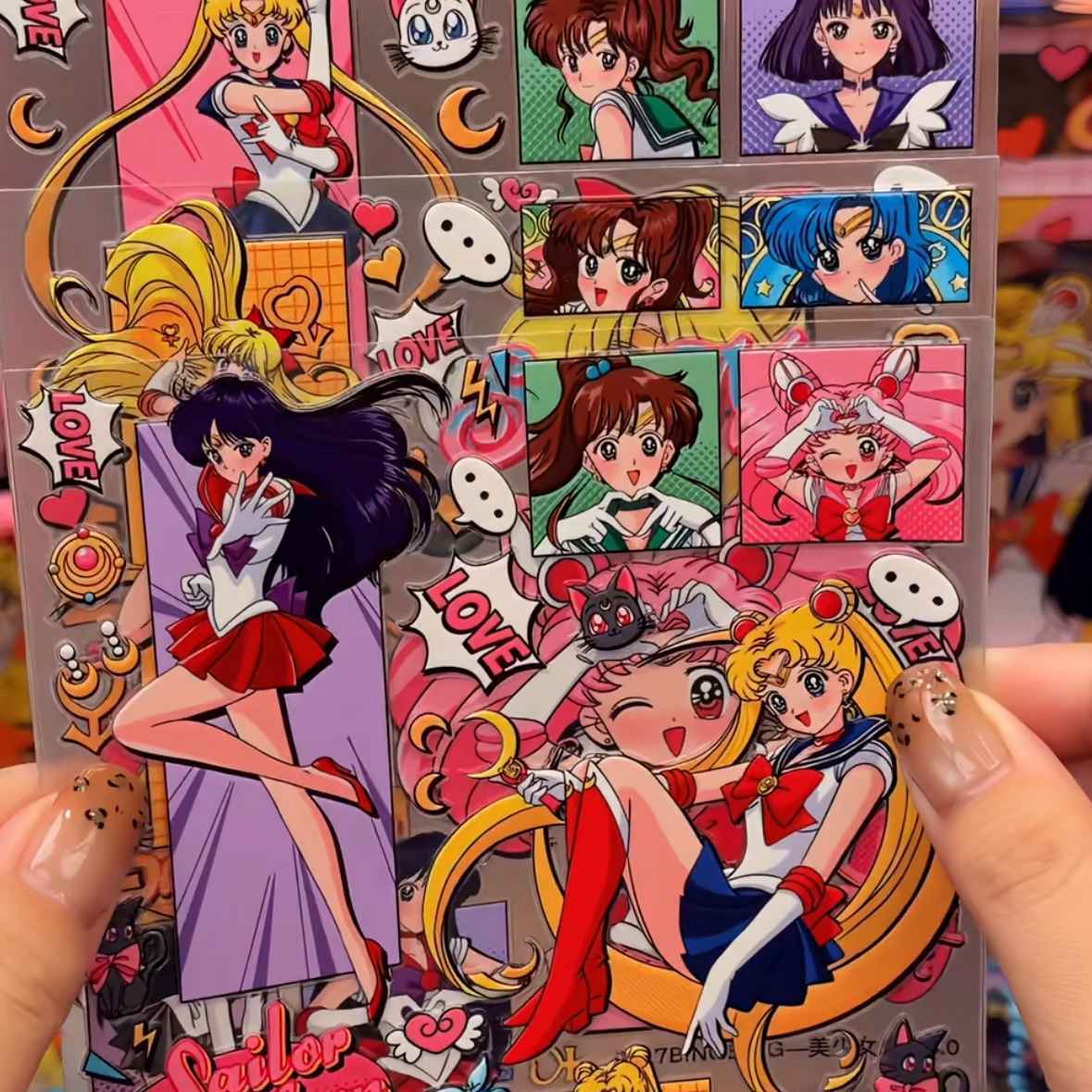 Cosplay Prop Diy - Autocollants décoratifs Sailor Moon Jelly 3D