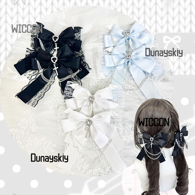 Cosplay Prop Bow - Jirai Kei Bow Production Lolita dentelle