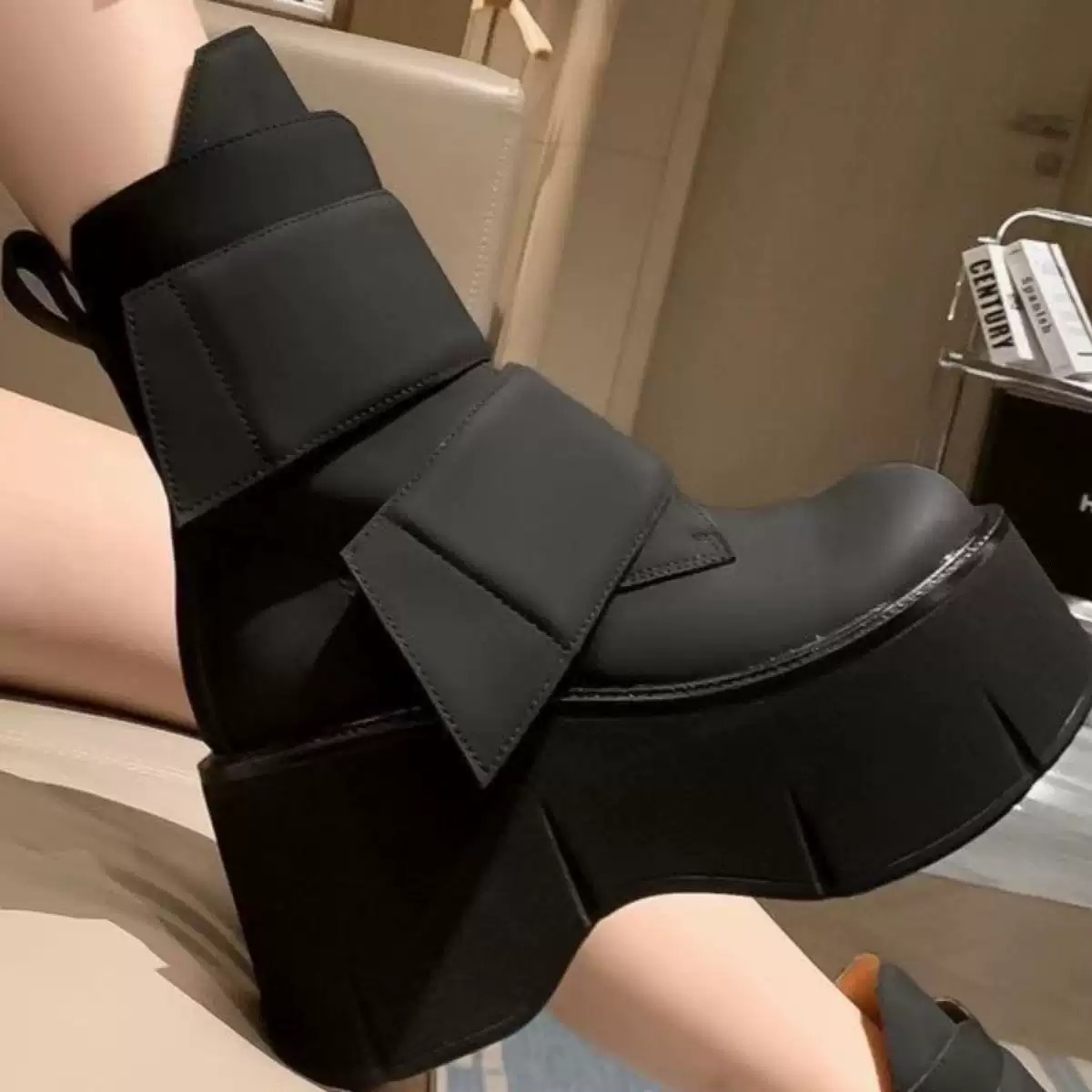 Nouvelles bottes pour femmes à - Velcro Hook Loop avis et prix