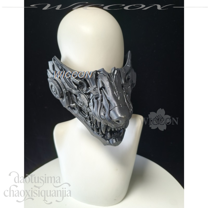 Masque Demi-Visage Punk 3D en  - Prop En Cosplay avis et prix