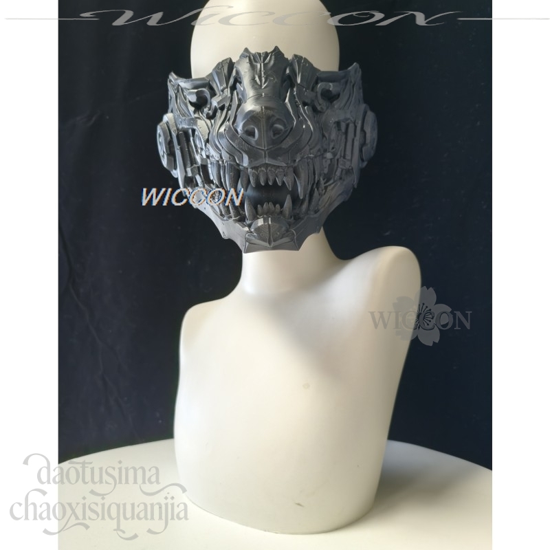 Masque Demi-Visage Punk 3D en  - Prop En Cosplay avis et prix