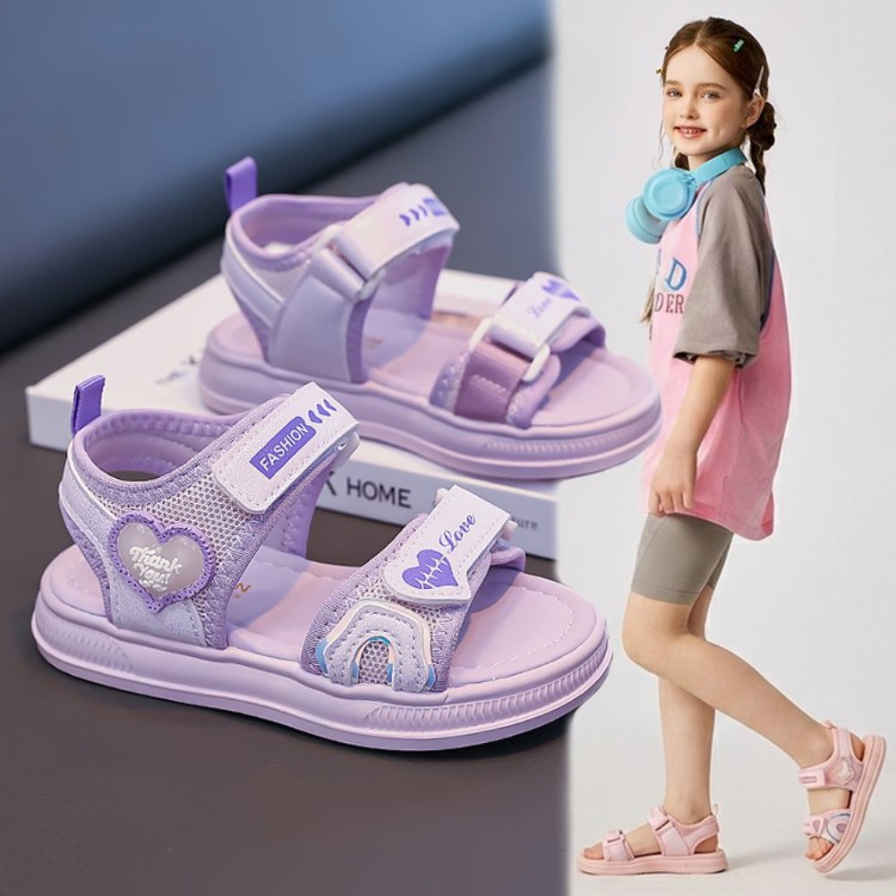 Sandales Princesse Cœur pour F - Velcro Hook Loop avis et prix