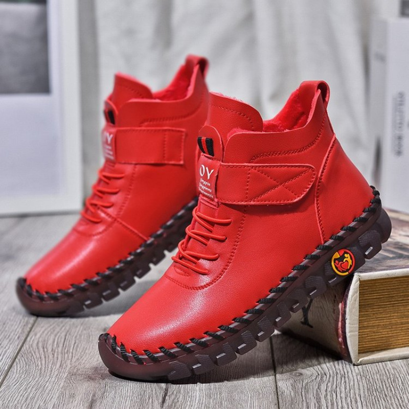 Bottes d'hiver chaudes en coto - Velcro Hook Loop avis et prix