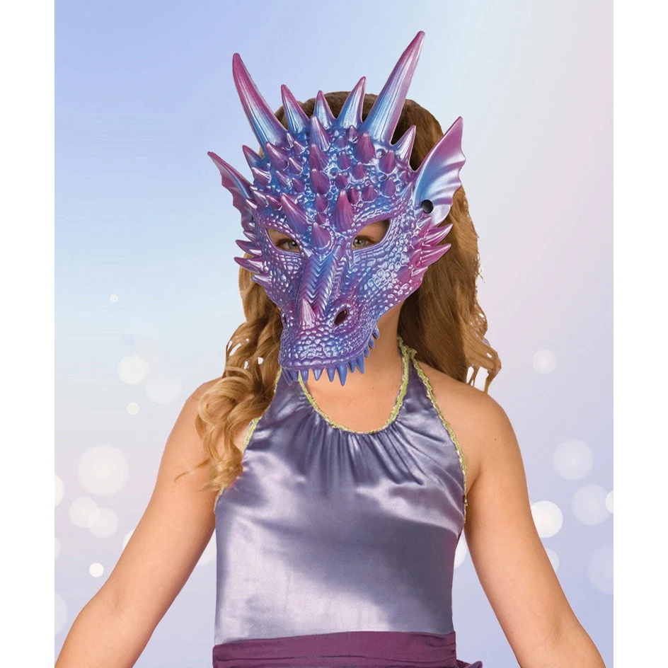 Masque de Dragon Bleu Perle av - Cosplay Prop Blueprints avis et prix
