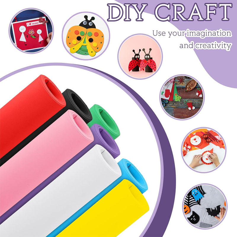 Feuilles de mousse Eva colorée - Craft Foam Roll avis et prix
