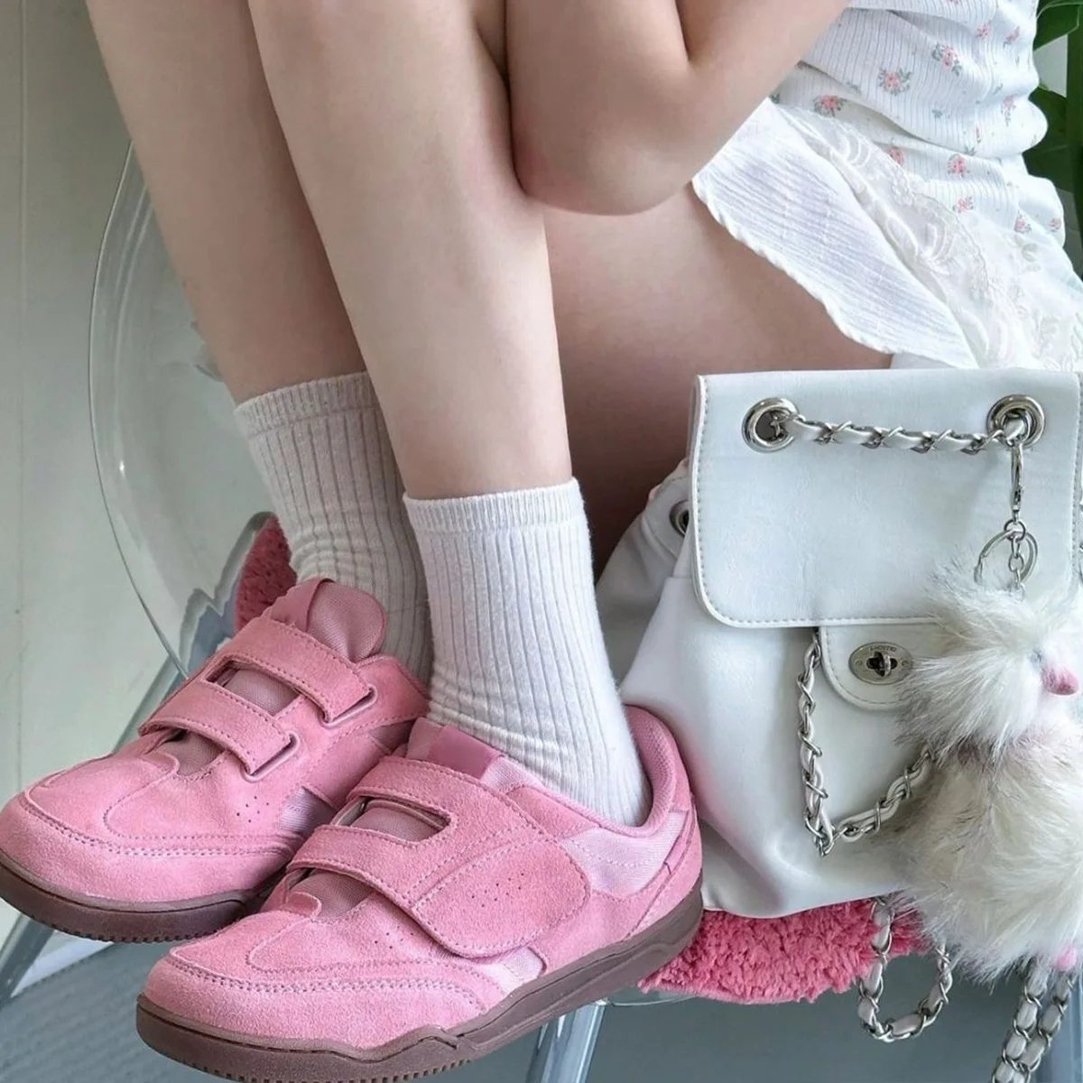 Baskets rétro à scratch pour f - Velcro Hook Loop avis et prix