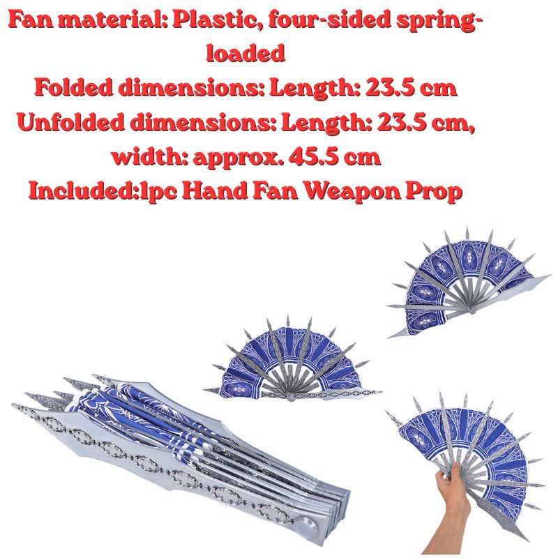 Éventail bleu MK Kitana pour c - Cosplay Prop Blueprints avis et prix